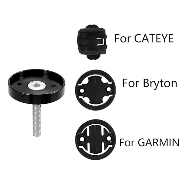 Cykelcomputer Styrstamme Top Cap Mount Holder CNC Aluminium Legering Cykelcomputer Mount Beslag til Cateye til Garmin Rød