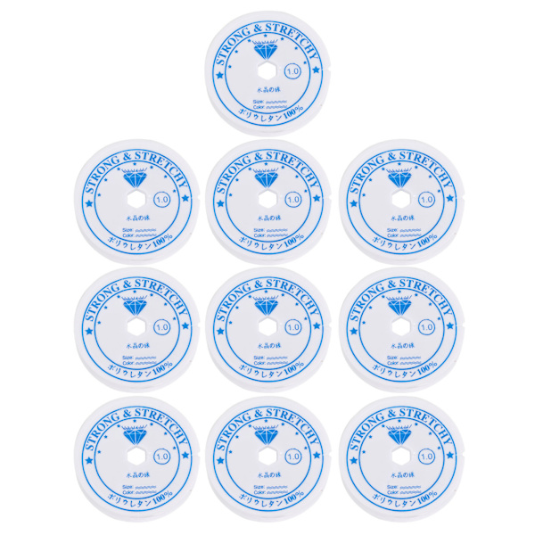 Krystall Elastisk Linje Transparent Perletråd for Smykkeproduksjon (1,0 mm * 5 m)