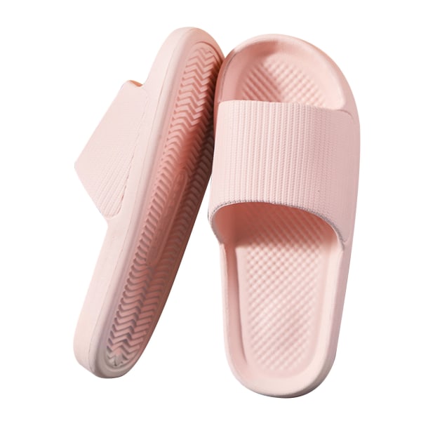 BEMS badeværelses tøfler Anti Slip blød tyk sål integreret letvægt hjemmesko Pink 38 39 (24cm/9.4in)
