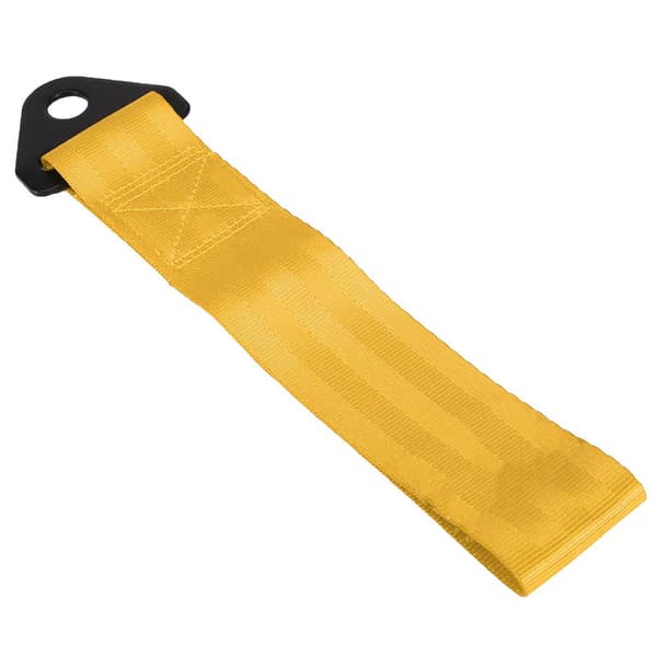 【BEMS】2 ton höghållfast bilsläp bogserrep Dragrem med krokar (gul)