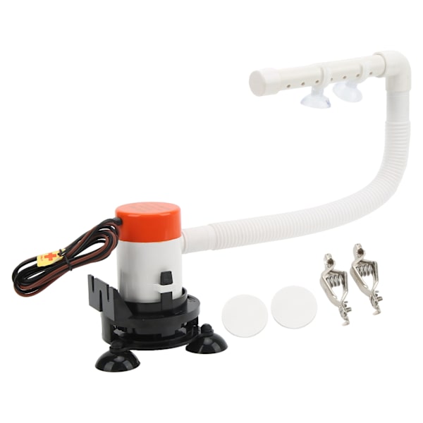 Agnspumpe 12V 350GPH Maksimal Flow Bærbar Bådtank Fiskesparer Aerator til Enhver Beholder
