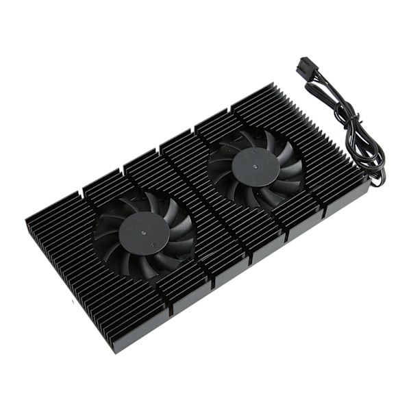 GPU Bakplåtskylare Aluminiumlegering Snabb Kylfläns 4 Pin Bakplans Minneskylare för RTX3090 3080 3070