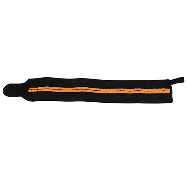 Justerbare Elastiske Wraps Bandager Vægtløftning Wristband Åndbar Gym (sort & orange)