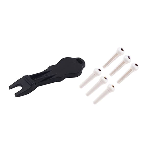 Gitarrbryggstift 6 st ändstift akustisk gitarr 6 strängar spikstift reservdelar[BEMS]