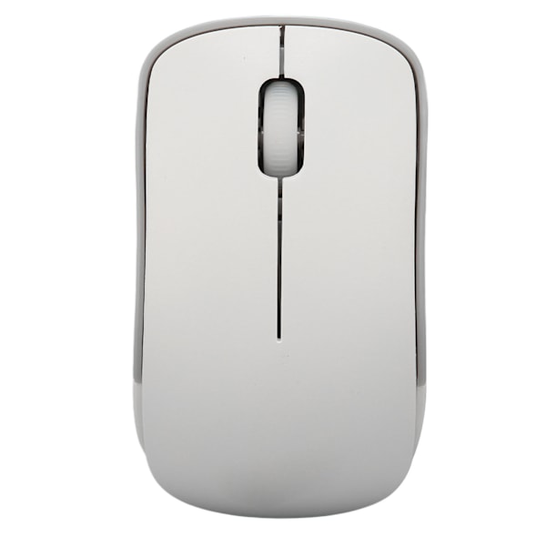 Trådlös 2,4 GHz Mini Mus Tyst Ergonomisk Bekväm Handkänsla Bärbar Mus för Arbetshem Vit