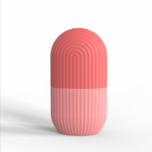 Mold silikoni Uudelleenkäytettävä konepestävä kasvojääpalateline kirkastaa ihoa vaaleanpunainen ++/