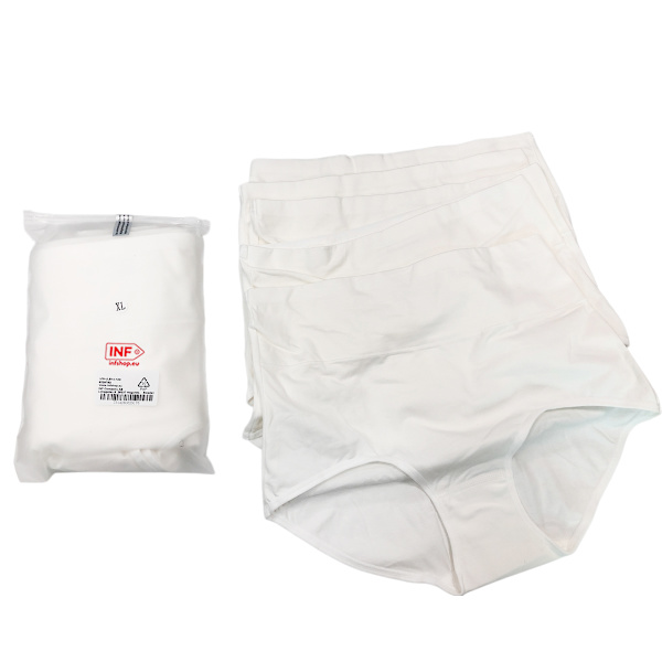 【BEMS】Trosor med hög midja (5-pack) Vit XL Vit White XL