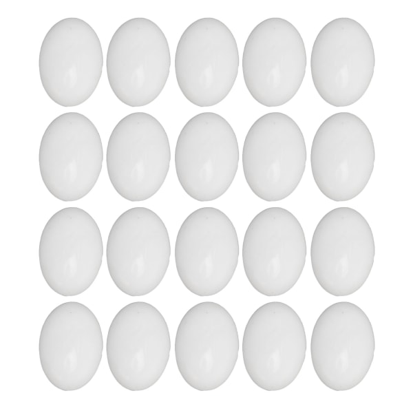 20 STK Naturlige Eggformede Oval Cabochons 18x13mm Smykkehåndverk Perlefremstilling Forsyninger til Jul Bursdager Gaver Svart Onyx