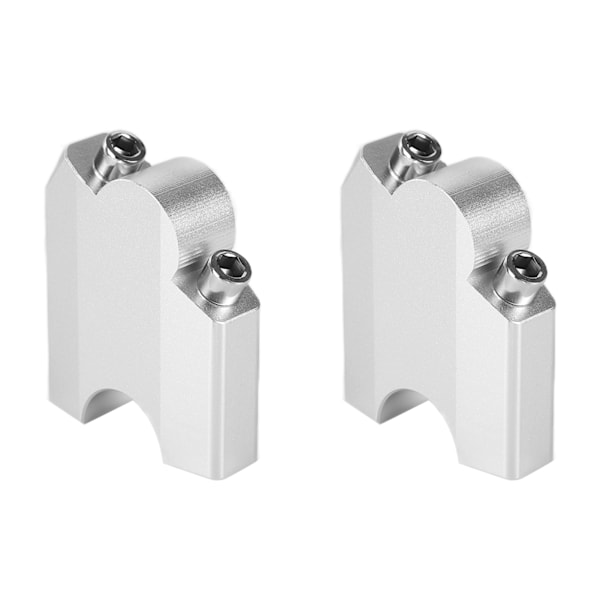 2 stk. Håndtak Riser Mount Clamp aluminiumslegering erstatning for Yamaha XT1200Z Super Tenere 2010-2014 Sølv
