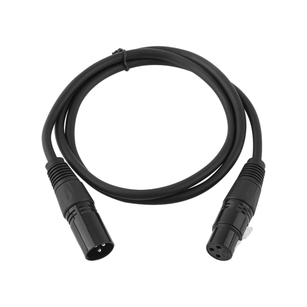 XLR hann til hunn 3 pins MIC skjermet kabel mikrofon lydforlengelseskabel 1M++