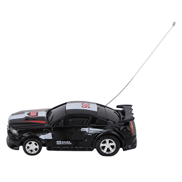 Fjärrstyrd Trådlös Elektrisk Mini Racingbil Leksaksmodell Barnbarn Present (Svart)