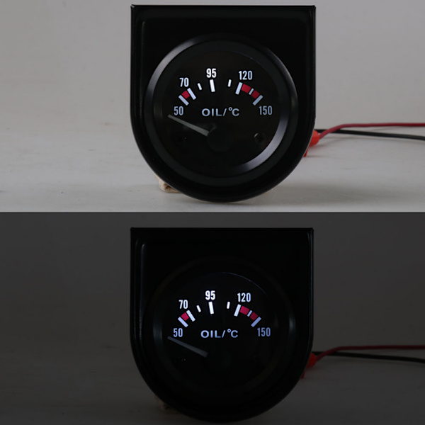 12V Universal 52mm/2in aluminium 50-150 ℃ Oljetemperaturmätare med sensor