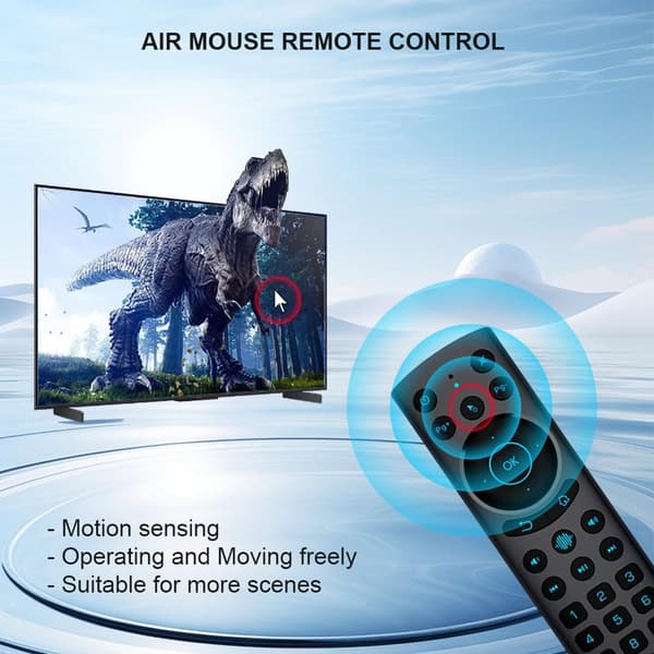 Universal Bluetooth Air Mouse Fjärrkontroll, Förbättrad för Android TV Box, Smart TV, Mini PC (G20S Pro) - 2.4G USB 5.0 IR Belyst