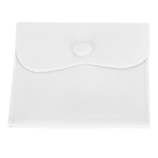Mjuk Flanell Förvaringsväska Bärbar Örhängen Halsband Armband Organiseringsväska Påse LBeige