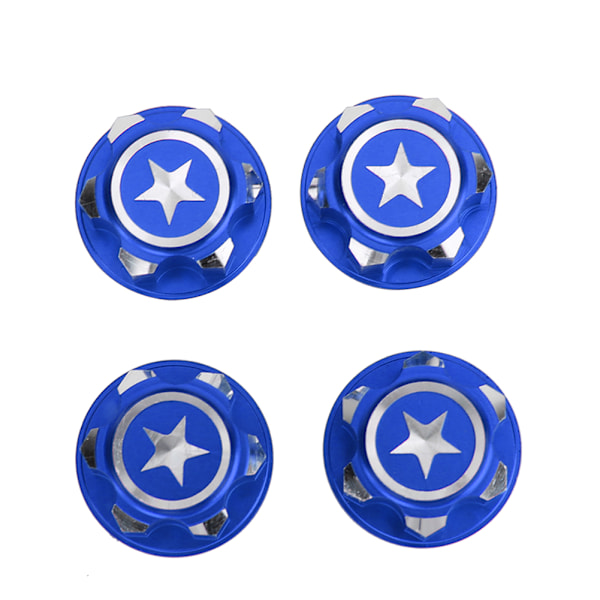 4 kpl Alumiiniseosmetalli 17 mm kuusiokoloiset pyörän kiinnitys Mutterit Sarja Sopii X MAXX Summit Traxxas RC-autolle (Mazarine)