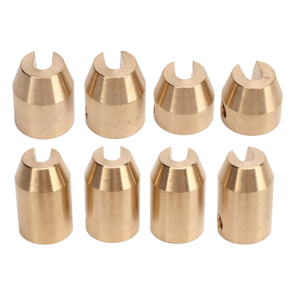 Mässing hjul eker balansvikter Exakt design Slitstark hjul eker balans vikter Refill för Super Moto Dual Sport 8st