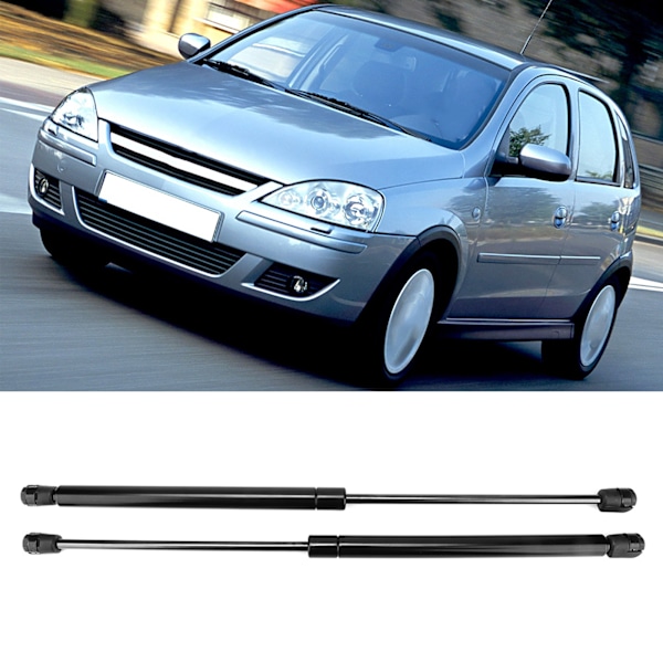 2 kpl 9114311 Takaluukun kaasujouset sopivat Vauxhall Corsa C 2001‑2006 hatchbackille