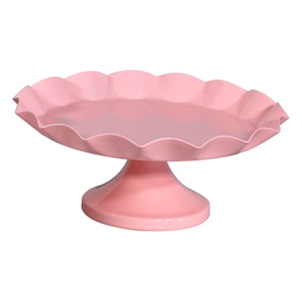 Kagestand Minimalistisk Stald Dekorativ Multifunktionel Kagebakkeholder til Cupcake Dessert Frugt Pink M /