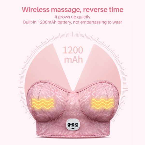 Elektrisk massage BH Bröst Massager Vibration Bröst Sexig Massage Elektriskt Instrument Elektrisk Massage Underkläder++/