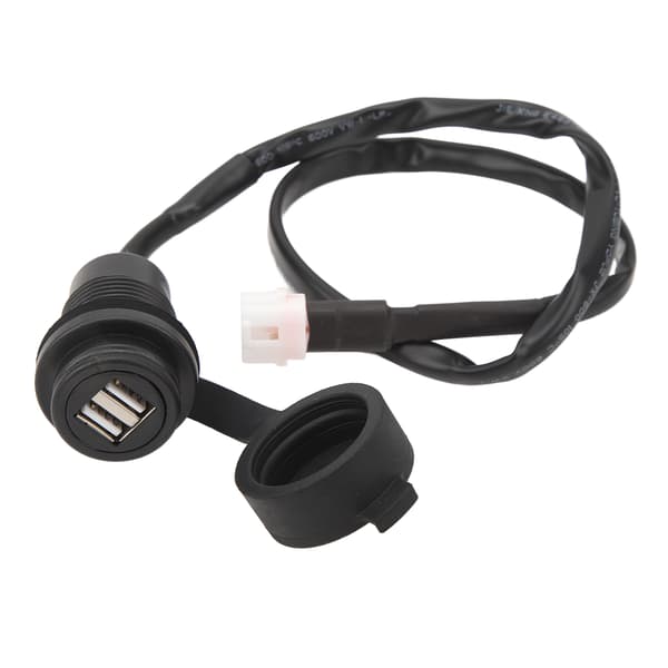 Dubbla USB-laddare Plug Socket Adapter Motorcykel USB Power Socket Modifiering Kompatibel med MT‑07 MT‑ 09 2018 till 2020