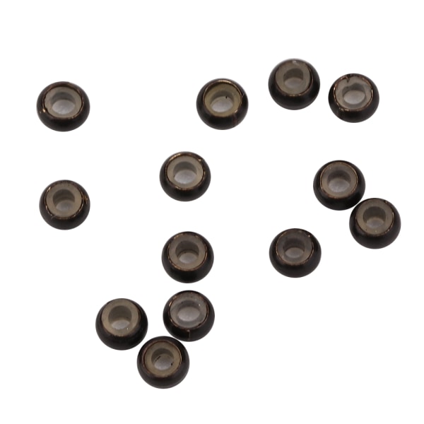 1000st 3mm x 2mm Silikon Mikrolänkar Ringar Pärlor Hårförlängningsverktyg Mörkbrun ++/
