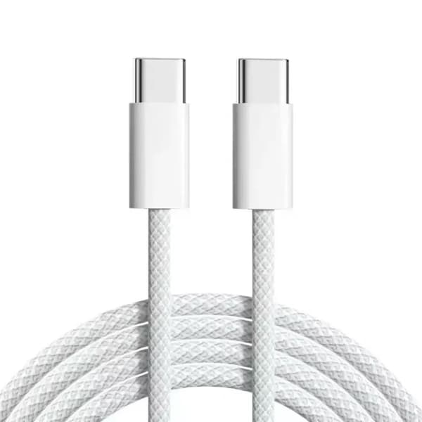 meter lader Kompatibel med Samsung - Kompatibel med iPhone 17 Pro Max - Hurtiglader - USB-C lader - Kabel hvit[BEMS]