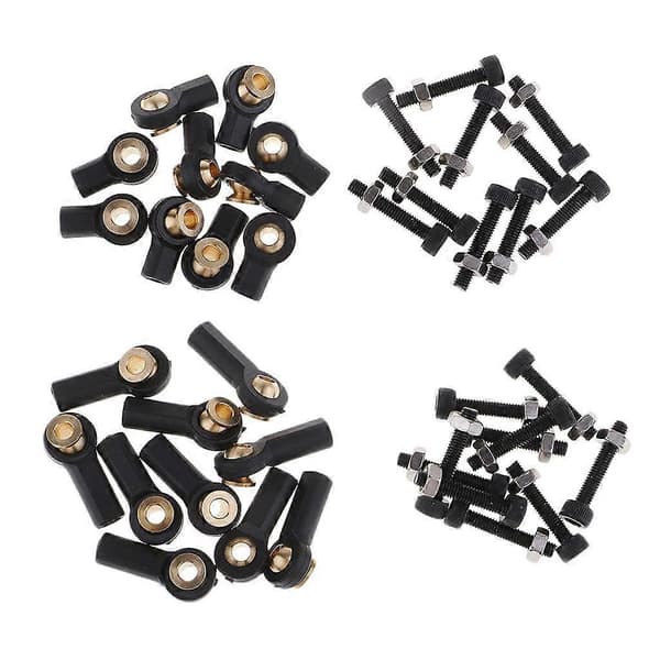 2x10 stk M3 metalkuglestangled Kompatibel med RC-bil Φ3xH6xL15mmxM3