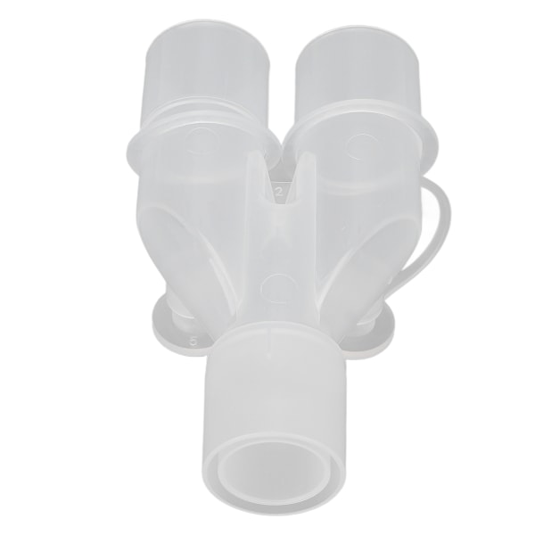 Genanvendelig åndedrætsmaskineslangeadapter 15 mm til 22 mm Y-form plast iltslangeadapter++/