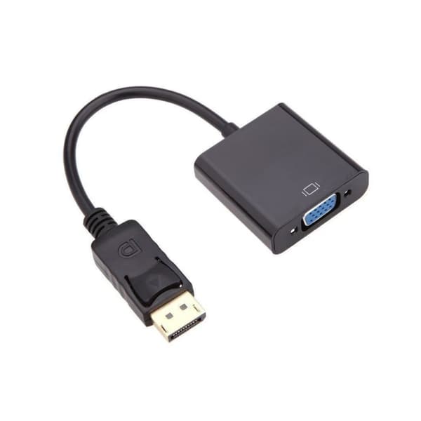 【BEMS】DP til VGA-adapter, DisplayPort (DP) til VGA hann til hunn adapterkonverter DisplayPort til VGA