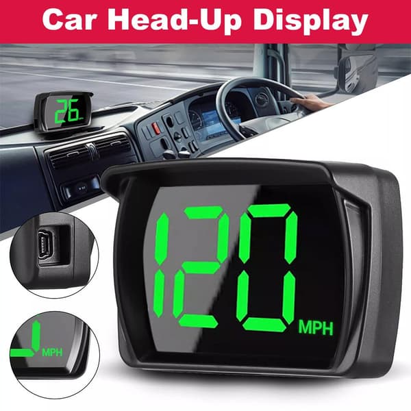 GPS Digital Hastighetsmåler Bil Lastebil Motorsykkel Head Up Odometer Display HUD E4N3[BEMS]