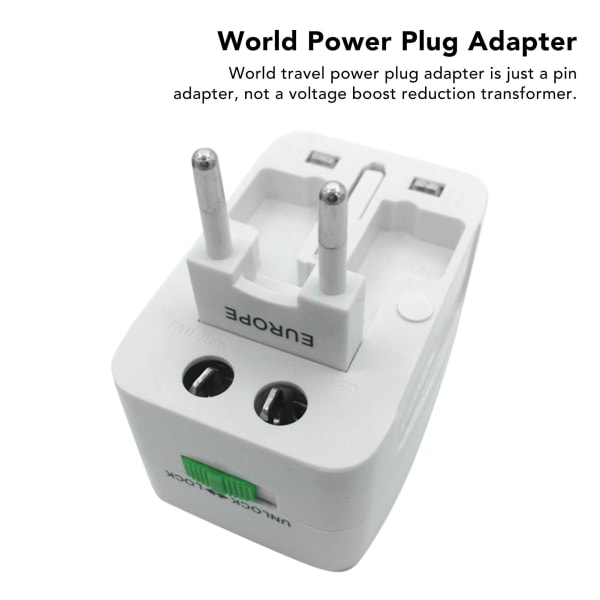 World Travel Power Plug Adapter Kannettava monitoiminen 4 in 1 US UK EU Plug Travel Adapter Converter /