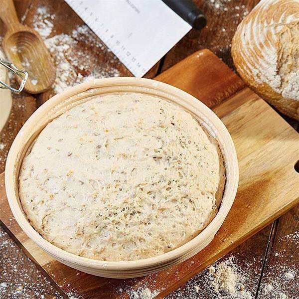 【BEMS】Proofing Basket Compatible with Rattan Bread, Natural Sourdough Bowl, Kitchen Baking
