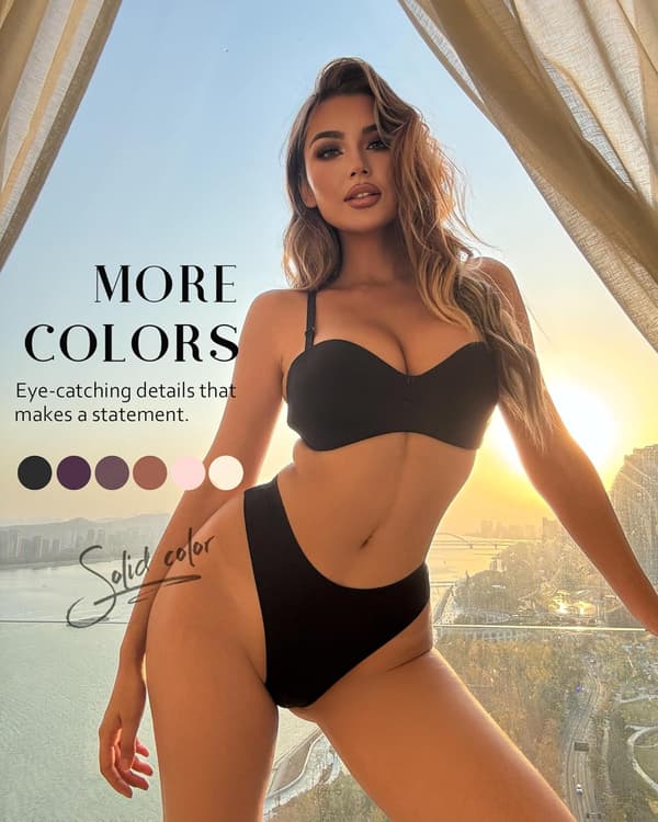 Dame Sømløse truser 6 stk. usynlige truser Pustende usynlige hule sexy undertøy[BEMS] Large