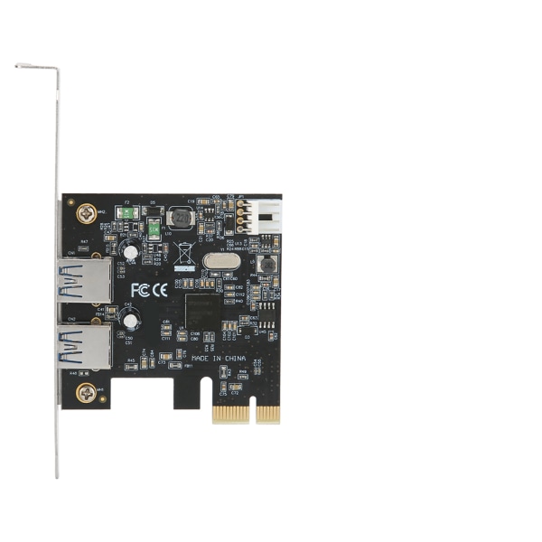 TIMH USB3.0 -laajennuskortin 2-porttinen 5 Gbps:n nopeus PCIE-levytietokoneen nopea muunnossovitin