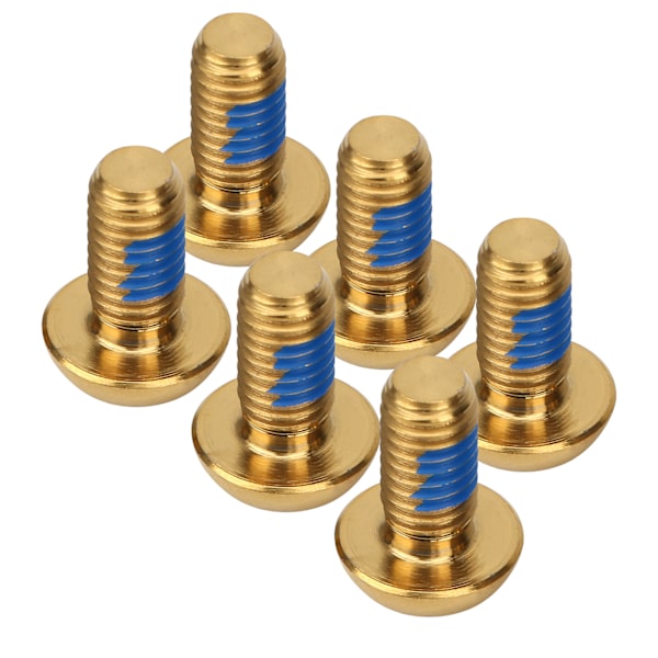 6 kpl/laatikko M5x10mm titaaniseosruuveja polkupyörän jarrulevylle T25 ruuvit kulta
