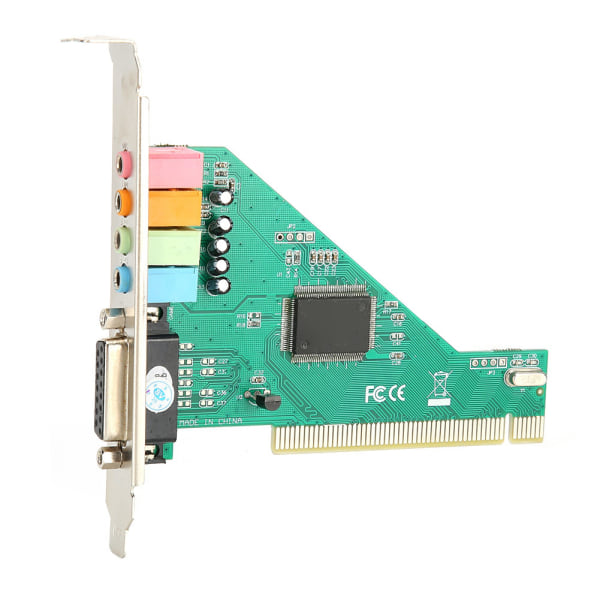 PCI Lydkort Channel 4.1 for datamaskin Desktop Intern Audio Karte Stereo Surround CMI8738++