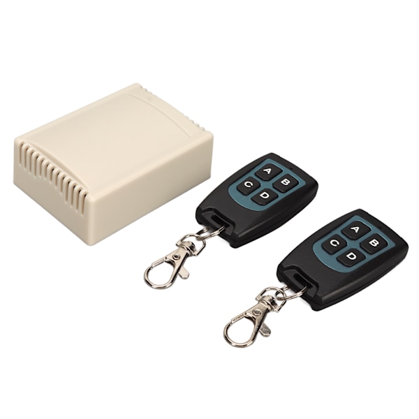 Rele Kaukokytkin 4 Kanavaa 10A ABS Langaton Moduuli 433Mhz Lähettimellä Nostin Ikkunalle DC12V 24V