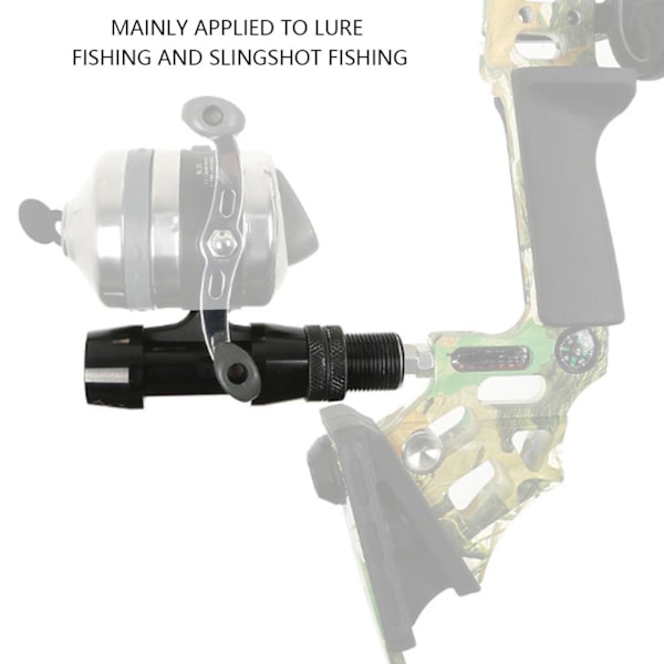 Buefiskespoleholder i Aluminiumlegering til Compound Recurve Buejagt Fiske (Sort)