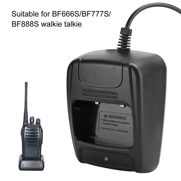 TIMH 2kpl sisäpuhelin radiopuhelin Baofeng BF666S/BF777S/BF888S USB -laturi Akkulaturi latausilmaisimella