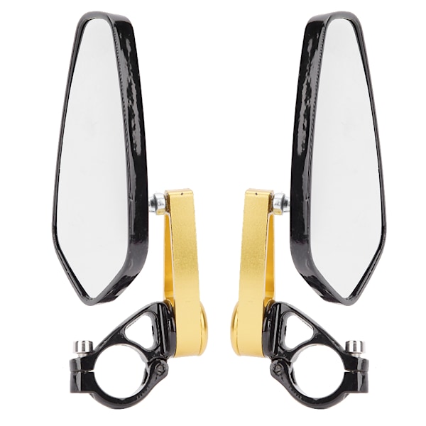 22mm Styr Sidespejle til Street Racing Motorcykler Scootere Side View Guld