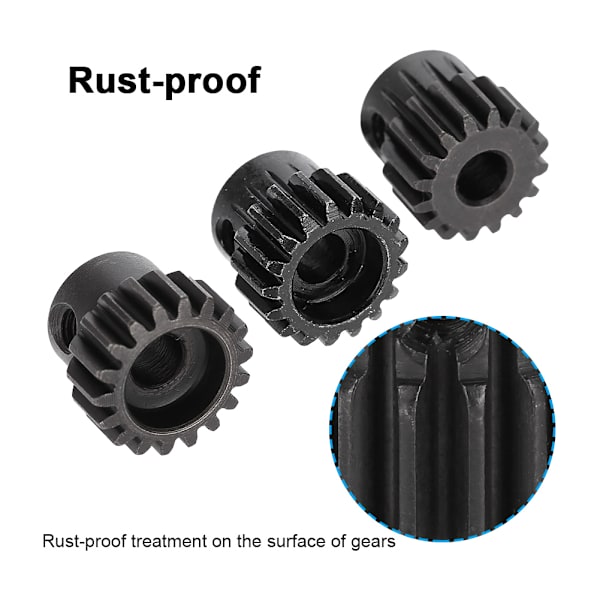 32DP ￠5mm 13-15T 16-18T 19-21T Motor Pinjongirsett for 1/8 RC Bil (16T 17T 18T)