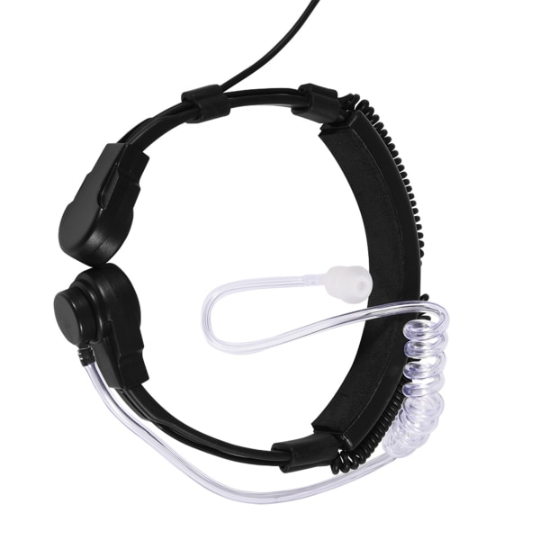 Throat Mic Headset Akustinen putkikuuloke PTT Baofeng UV5R 2-Way Radio Walkie Talkie++:lle