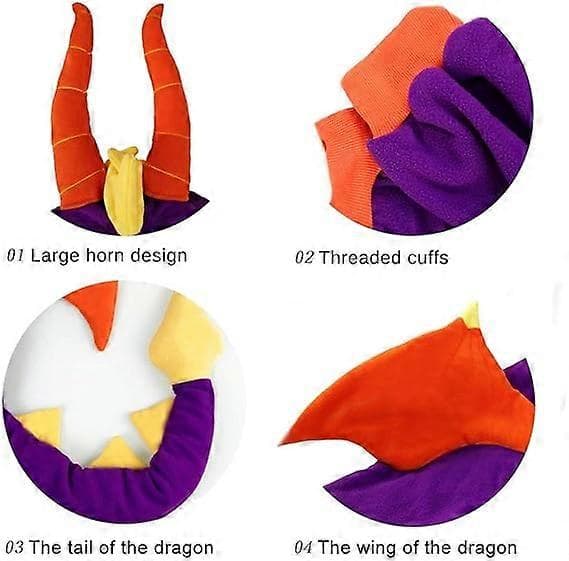 Dyr Cosplay Kostume Drage Unisex Voksen Pyjamas L