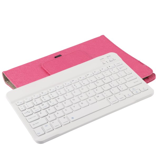 10 tommer tastatur PU læder taske W Stand Bluetooth Tablet Kæmpe skærm Mobiltelefon++