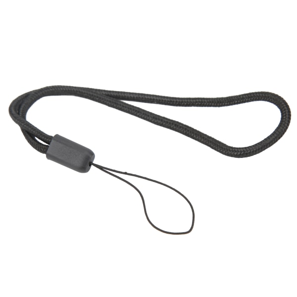 3,0 mm rund nylon mobiltelefonsnodd Praktisk nylon kameraremmar för musikspelare bärbara saker Svart 18 cm