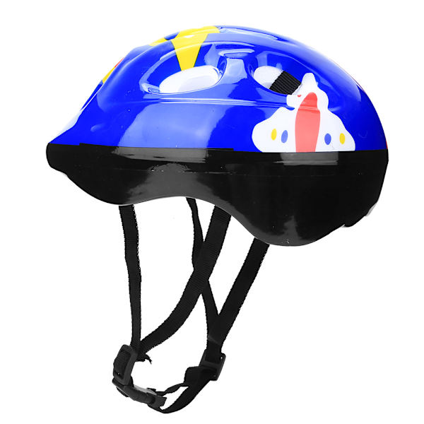 Säkerhetshjälm i mörkblått skum för barn, för cykling, skridskoåkning, balanscyklar och mer