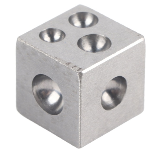 Kvadratisk Dapping Block Professionell Smyckesmetallformningsverktyg för Smyckestillverkning 25 X 25mm / 1 X 1 tum