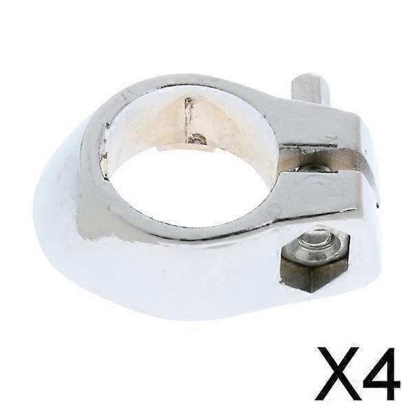 6x Basstrommeminnelåsklemme Kompatibel med trommer, tilbehør til slagverk, 25 mm 4 Pcs