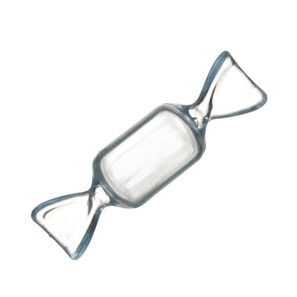 Candy Shape Förvaringslåda Innovativ Tecknad Transparent Smyckesbehållare för Örhängen Godis Ringar Pärlor Transparent Ca. 8,5x2,5cm / 3,3x1,0in-+