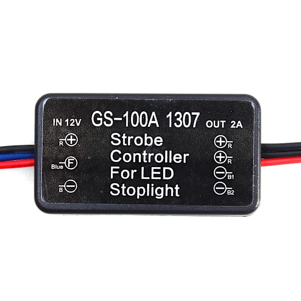 Køretøjsbil GS-100A 1307 LED Bremsestoplys Strobe Flash Modul Controller AP